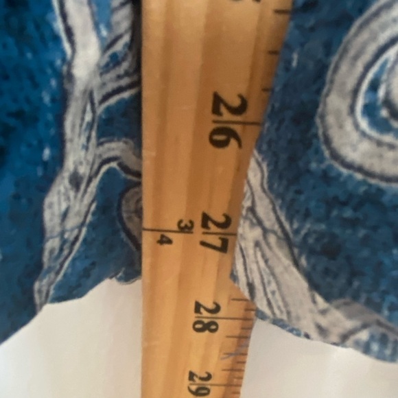 Jaase Wide Leg Jumpsuit Size XS Boho Downstring 3/4 Sleeve V-Neck Color Blue - Picture 9 of 12